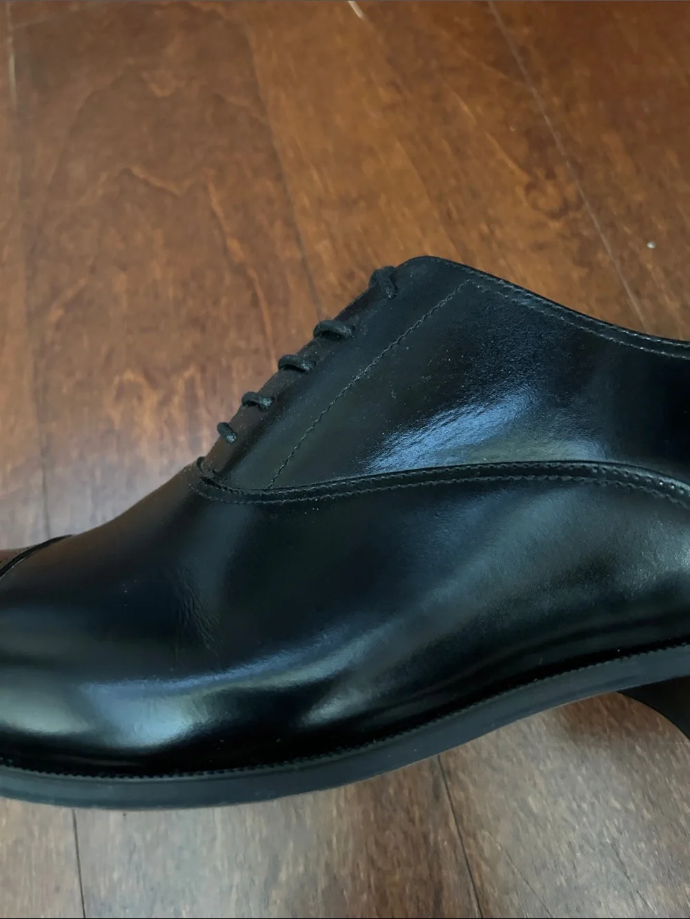 Florsheim Corbetta Cap Toe Oxford in Black Leather, Size 14